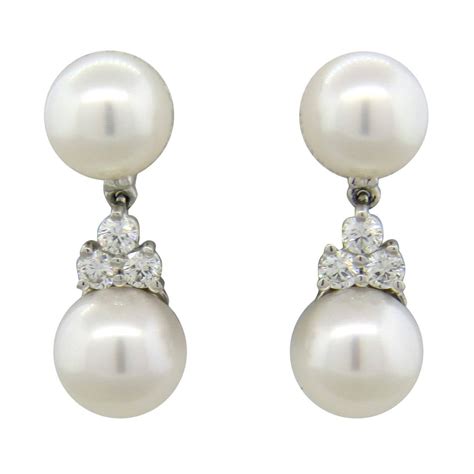 pearl drop earrings tiffany